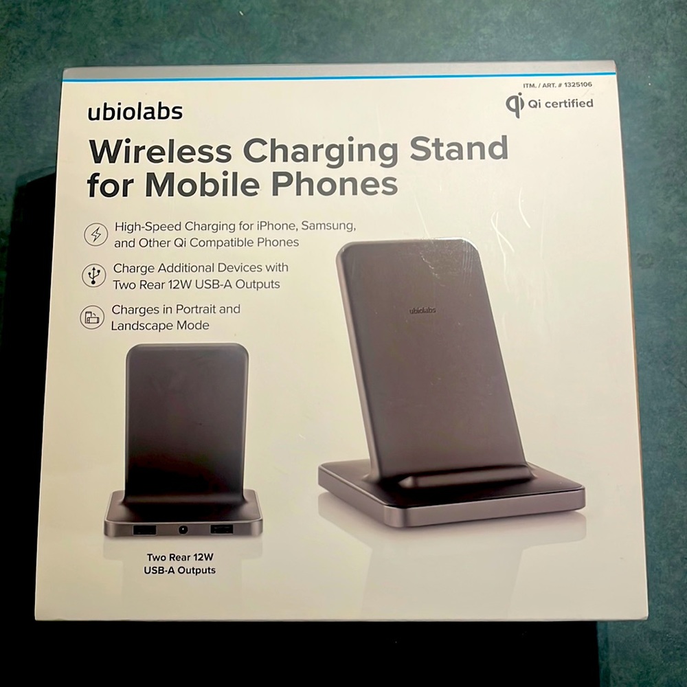 NEW Ubiolabs Wireless Charging Stand for Mobile Phones